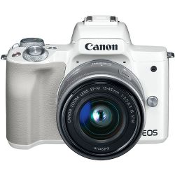 Canon EOS M50 Mirrorless Digital Camera with 15-45mm Lens (White)