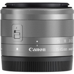 Canon EF-M 15-45mm f/3.5-6.3 IS STM Lens (Silver)